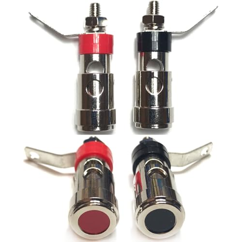 Verpakking van 10 speakerterminalconnectoren Banana Plug Audio Speaker Terminal Banana Jack. Panel Mount Speaker Terminal Push Spring Binding Post Type 5
