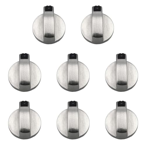 8PCS Stove Knobs 6mm Burner Control Knobs, metalen roterende gas bereik schakelaar voor keuken kookplaat machine controle vervanging