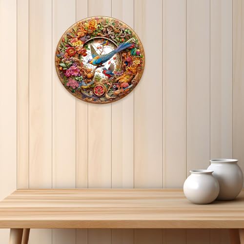 Houten puzzel, wijze vogel Houten puzzel voor volwassenen, houten puzzel met unieke vorm dieren, houten puzzel met dieren voor volwassenen 4