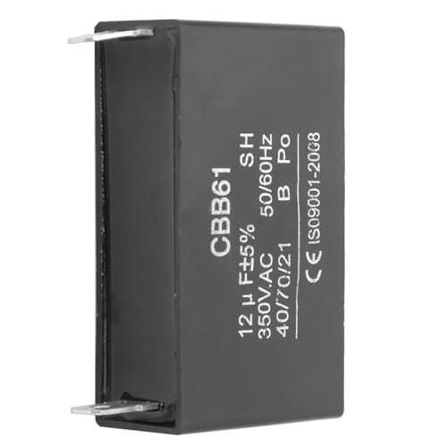 12uf condensator, kunststof schaal met bevestigingsgat, stabiele AC350V Generator condensator, voor ventilator motor starten