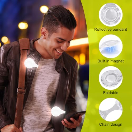 Verpakking van 6 Reflectieve Magnetische Clips, Night Safety Reflector voor Kleding, Rugzak, Pushchstoel 4