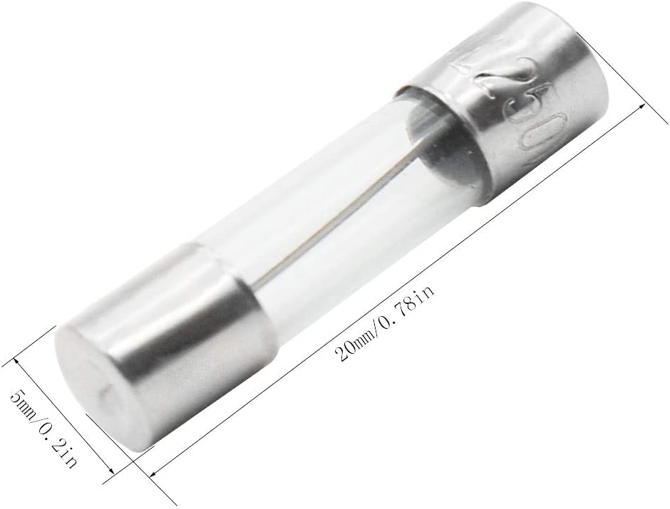 5 × 20 mm / 6 x 30 mm Glazen Fuse Set, Glazen Autobuis Fuses 0.1A, 0.2A, 0.5A, 1A, 2A, 3A, 5A, 8A, 10A, 15A, 5A, 5A, 5A, 20mm, 0,5A, 1A, 5A, 10A, 15A, 15A, 0,5A, 1A, 5A, 15A, A, 0,2 36 x 30 4