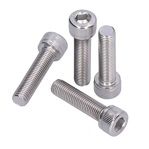 4 st M10 Hex Bolt Socket Cap Head Hex Socket Bolt A2 Roestvrij staal 1,25mm Fijne pitch Machine bevestigingsapparaat hardware(M10*40)