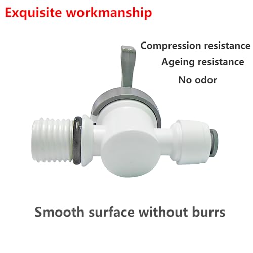 1/4" Tube Bal Valve - 1/4" Quick Connect Mounting Inline Shut Off Valve, 1 stuk 5
