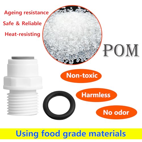 CTIA Waterzuiveraar Montage 1/2 Inch Man tot 3/8 Inch Quick Coupler, Waterzuivering, Koelkast 4