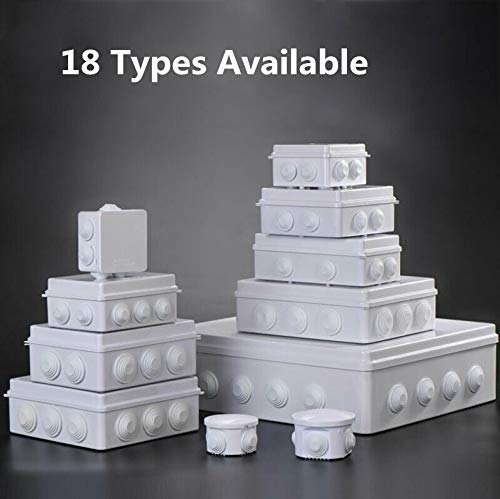 Electrical Junction Box, IP55 Weerbestendige Elektrische Behuizing Project Instrument Case, Opening Hole Project Box (1Stuks - 100 x 100 x 70mm)