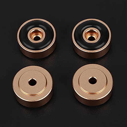 Speaker Voeten Turntable Voeten Aluminium 4 stuks 20 * 8mm Aluminium Legering Versterker Voeten Schok Absorber Versterker Padden Voeten Goud (Goud) 5