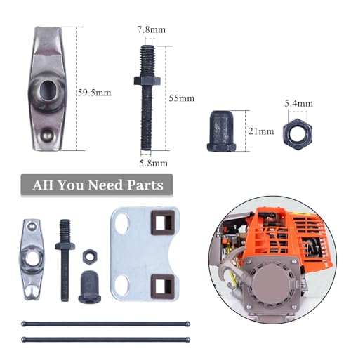 Valve Rocker Arm Stud Push Rod Guide Plate Set voor Honda GX160 GX200 Chinese 168F 5.5HP 6.5HP Gas Engine Generator