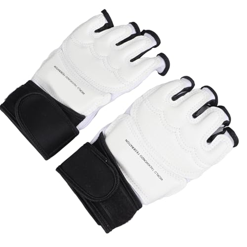 Halfvinger bokshandschoenen, Taekwondo bokshandschoenen, MMA handschoenen, sparringshandschoenen, verstelbaar, comfortabel voor kickboxen, vechten, bokszaktraining (M)