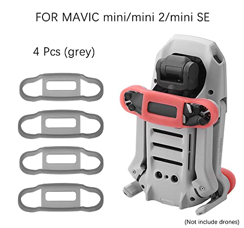 Zee 4 x Propellers houder Guard Prop Blade Stabilizer Siliconen Propeller houder Beschermer, Transport Beschermer Delen voor DJI Mavic MiniHsthe SeaMini 2Hsthe SeaMini SE Drone (Gray)
