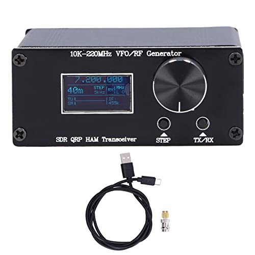 Mobiele SDR QRP HF Transceiver VFO functionele RF Generator met USB-kabel 10K‐220MHz