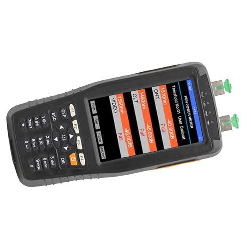 PON Optical Power Meter 1310 Nm 1490 Nm 1550 Nm Testen 0,01 DB Resolution PON Network Detection Tester 100-240 V for Industry (EU Plug) 3