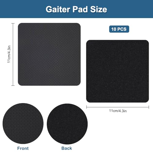 10 stuks gewicht tillen Grip Pads Professionele Neopreen Grip Pads krachtspoor, Non-slip Black Fitness Grip Pads, comfortabel stabiel, voor Bodybuilding, Fitness, Bescherming en Maximale Grip