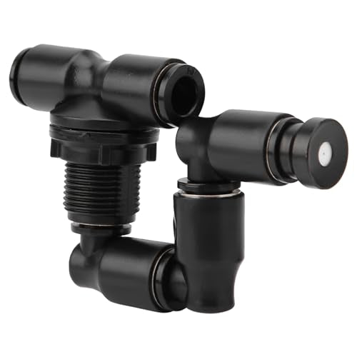 Black Mist Spray Nozzle voor Rainforest Terrarium - Universele koeling en vochtigheid Fogger voor Reptiel Ecosysteem