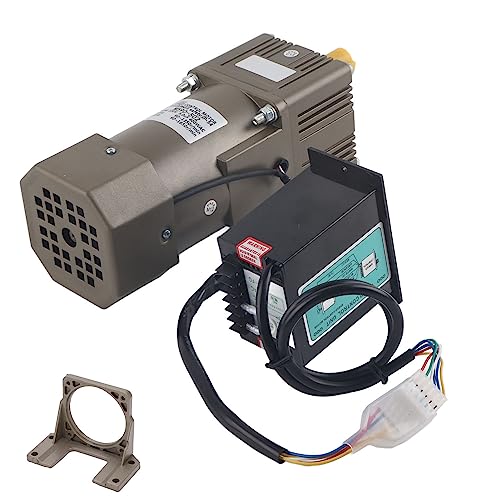 AC 220 V 90 W motor met instelbare snelheid, continu regelbare frequentieomvormer met versnellingsregelaar en houder. 50K