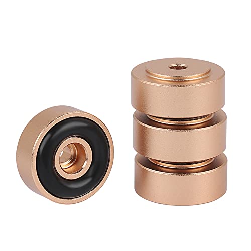 Speaker Voeten Turntable Voeten Aluminium 4 stuks 20 * 8mm Aluminium Legering Versterker Voeten Schok Absorber Versterker Padden Voeten Goud (Goud) 4