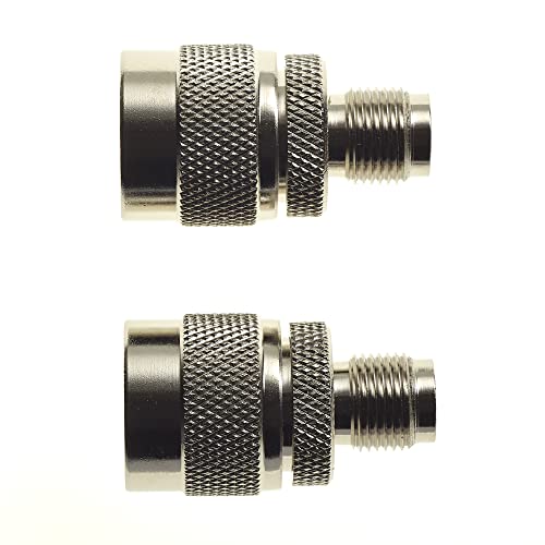 N Type Plug naar TNC Socket Adapter - Man tot vrouw Bulkhead Network Analyzer Booster N-Type Kabel Connector, Low Loss Signal Testing - Pack of 2 4
