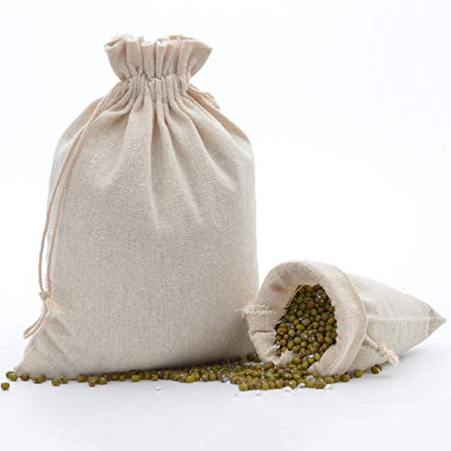 Katoenen zakken met katoenen koord, linnen zakken, jute zakken, geschenkzakken 4