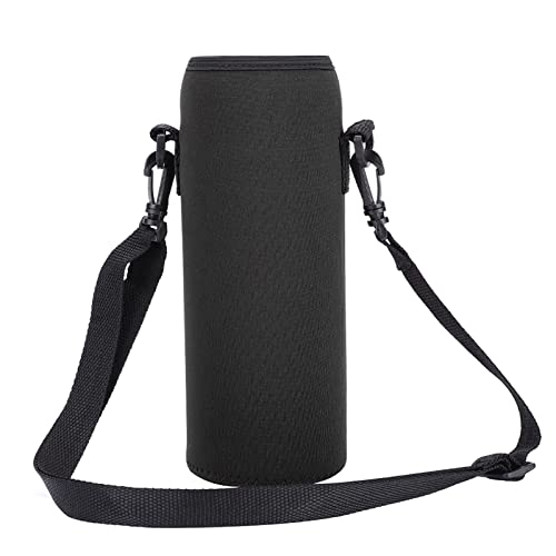 Flessenhoes Flessendrager Neopreen Buiten 1000ml Waterfles Geïsoleerde Hoes Neopreen draagtas zak met riem blauw