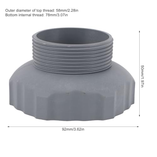 Zwembadslangadapter, 2 stuks Zwembadslangconnector 19 Zwembadaccessoire Bovengrondse zwembadskimmerslangadapter Zwembadafvoeradapter voor wandmontage Zwembad 4