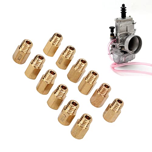 Mikuni Carburetor Main Sprayers, Mikuni Carburetor Main Sprayers, Carburetor Accessoires, 12 Piece Set Hex Type Messing Hoofdspuit Carburetor Main Sprayer Vervanging instellen 5