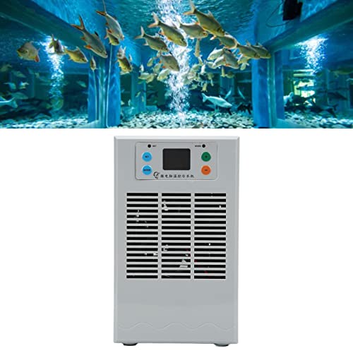 Elektrische waterverwarmer Chiller, Aquariumkoeler 70W Semiconductor koeling AC 100-240V 20L Intelligente temperatuurregeling voor Aquarium (EU-plug) Koeling, HVAC