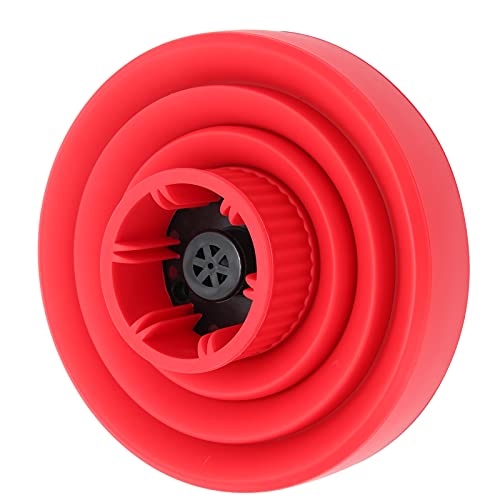 Universele opvouwbare haardroger Diffuser bijlage, Draagbare reis Vouwbare haardroger Diffuser Nozzle Styling Barber Stool Geschikt voor de meeste haardrogers (rood) 4