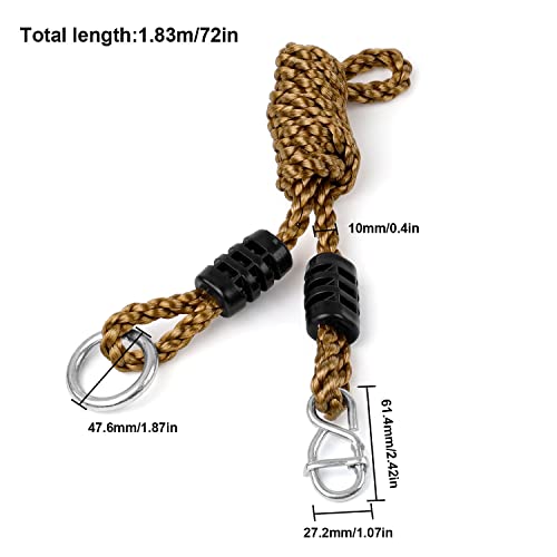 2 verstelbare schommeltouw, 1,8 m hangmatriemen, geschikt voor Amache, camping, schommel, kan tot 300 kg houden