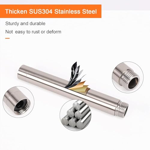 4" Ronde Roestvrij stalen douche uitbreiding Buis, met Chrome Plated Extension Pipe, Badkamer accessoire 4