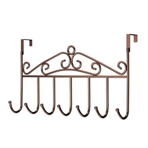 Over de deurhaken, Multifunctionele ijzeren deurhangers voor ophangen, Skidproof Over de deurhangers voor hangkleren, handdoeken, hoeden, rugzak
