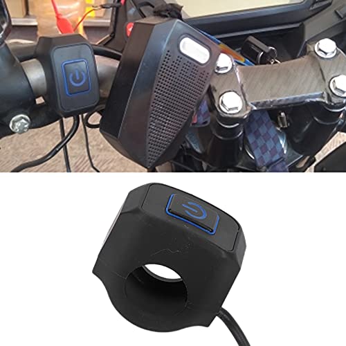 22mm Motor handgreep Switch Control Knop Fietsknoop Switch Motor Horn Knop Waterdicht Universeel voor Koplamp(Blauw) 3