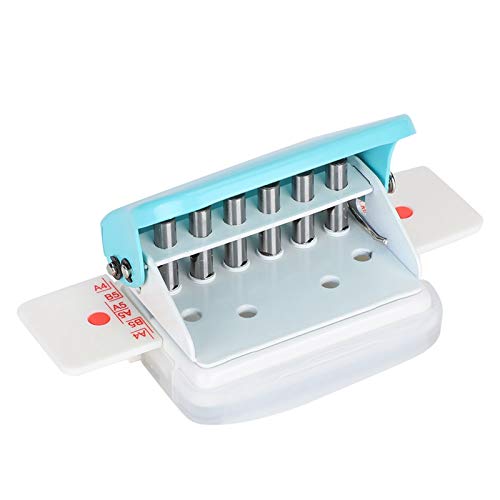 Verstelbare 6-Hole Punch Paper Puncher voor A4 maat 6 Ring Binder Planner invoegt bijvullen pagina's Papier ponsmachines
