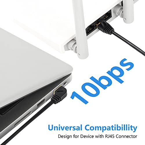 RJ45 Cat8 Ethernet Cable, Man naar Man High Speed Cat8 Network Cable, 40Gbps 2000Mhz SFTP Patch Kabel voor Router Modem Server etc. (Links) 3