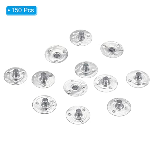 12,5mm metalen kaars Wick, Supporter, Tabs, 150st Kaarsen Wick Stand voor Kaarsen maken ambachten, Zilver 3