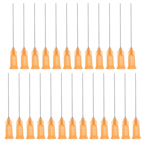 Blunt Tip Doseernaalden, 1,5 Inch, 25 Pieces, 23 G, Industrial Liquid Dispensing Cannula met Lure Lock voor het vullen van vloeibare inkt en lijm