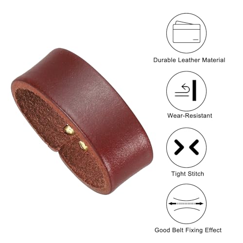 Leather Loop Keeper, Leather Loops Belt Keeper Loops Reinainer Strops Replacement 3