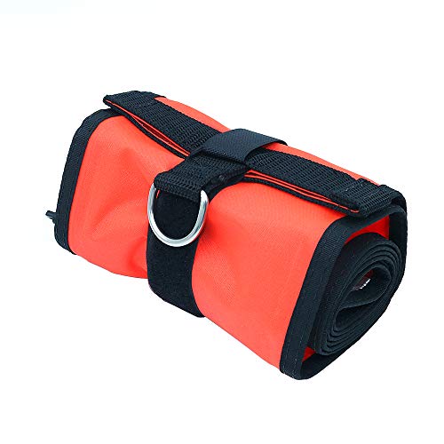 Hoge zichtbare oppervlaktemarkering Buoy duiken veiligheid onder water Opblaasbare float worst duiker onder signaal buis met Reflectieve Tape & Duik vlag (1.2m*15cm)