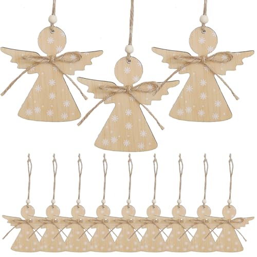 Kerst Hanger Houten Hanger Kerstboom Houten Sieraden - Boom Opknoping voor Decor (c)