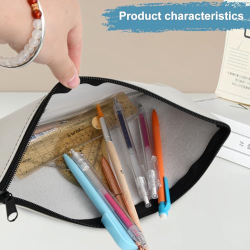 Verpakking van 3, 28 x 15 cm, waterdichte A5 portemonnees voor bankbiljetten en documenten, voor persoonlijk en zakelijk gebruik voor cosmetische paspoorten (B) 5