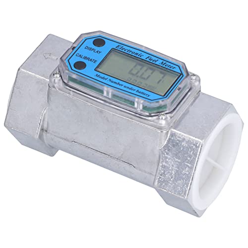 2 inch Turbine Flow Meter, 35 tot 200 L/min Electronic Digital Fuel Liquid Water Gas Oil Flow Meter 2.3V-3.3V LLW-50