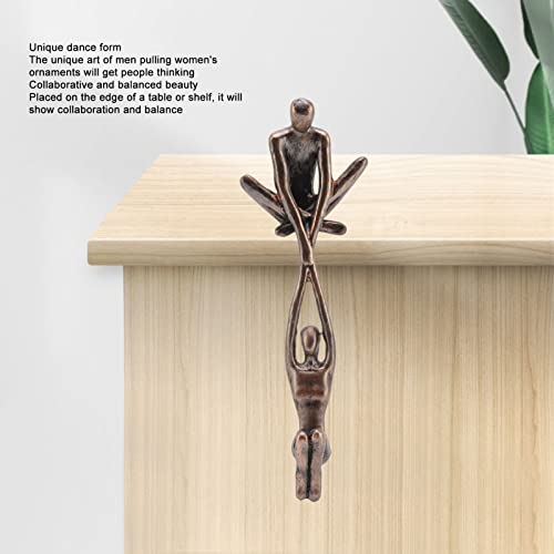 liefhebber sculptuur ornament, industriële abstracte kunst sculptuur paar harsen abstracte kunst standbeeld paar man tillen vrouw dansen beeldje 4