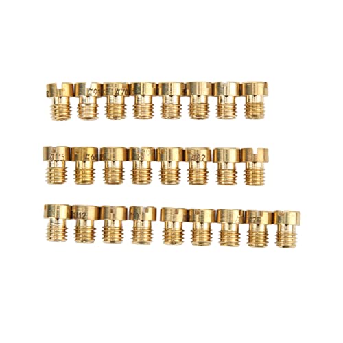 25 st. Carburator Jet Kit Metal Head Geschikt voor Carburators met M5 Nozzles Replacement Dellorto PHBG-Phbg