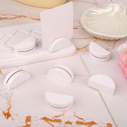 30 st. Tabelnummer Stands, Hemisphere houten naamkaarthouder voor foto's Naamkaarten Menu Herbruikbaar Tafelbordhouders voor bruiloften Restaurants Banketten Verjaardagsfeesten (Witte) 3