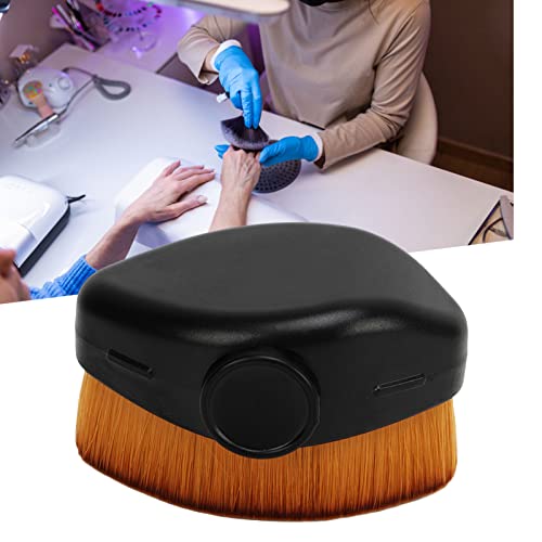 Nagelstof borstel Draagbare make-up borstel Multifunctioneel Nagel Dust Powder Cleaning Brush voor Manicure Makeup (zwart) 3