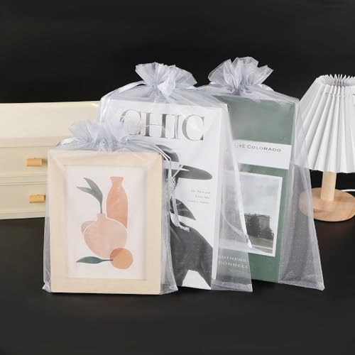 30 x 30 cm Organza Tassen voor het vullen van sieraden Tassen Trouwtassen Cadeautassen 30 x 40 cm Verpakking van 30 4
