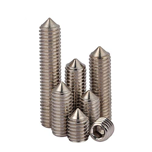 M5*5mm roestvrij Steel Cone Point Grub Schroeven Hex Socket Set Schroef metrische draad Grub Schroef/Set Schroeven, Verpakking van 10 5