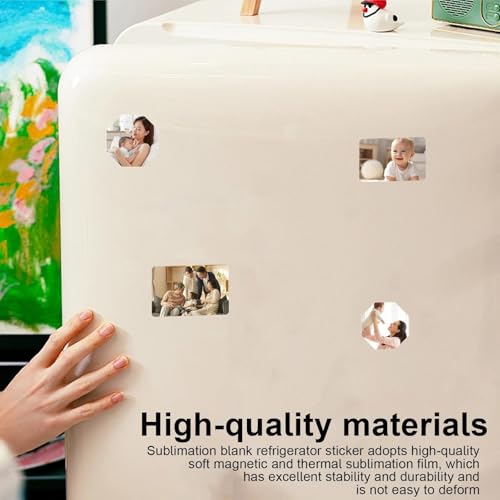 Set van 15 Doe-het-zelf fotomagneet losse sublimatiemagneten voor koelkasten, wasmachines, whiteboards 4
