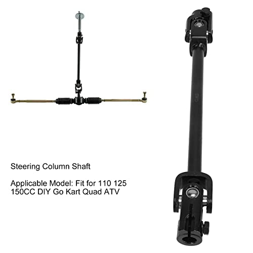 Stuurkolom Axle, Steering Knokkel Shaft 30T Steering Shaft Koppeling 375mm Staallegering voor 110 125 150CC DIY Ga Kart Quad ATV 3