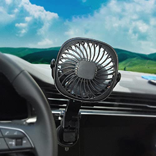 Auto Ventilator met Zuigbeker USB Oplaadbare Wand Ventilator Persoonlijke USB Ventilator met 360 graden rotatie Portable Fan Mini Oplaadbare Ventilator voor thuis, kantoor, rijden