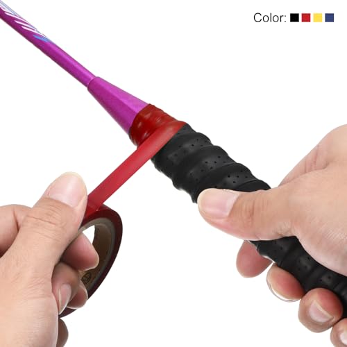 50 Yards/50M Grip Afwerking Tape, 0.4 Inch PU Racquet Finish Tapes Racket Accessoires Kleefzegel voor Tennis Badminton, Rood 4